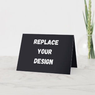 Benutzerdefiniertes schwarzes einfaches Design Fot Dankeskarte