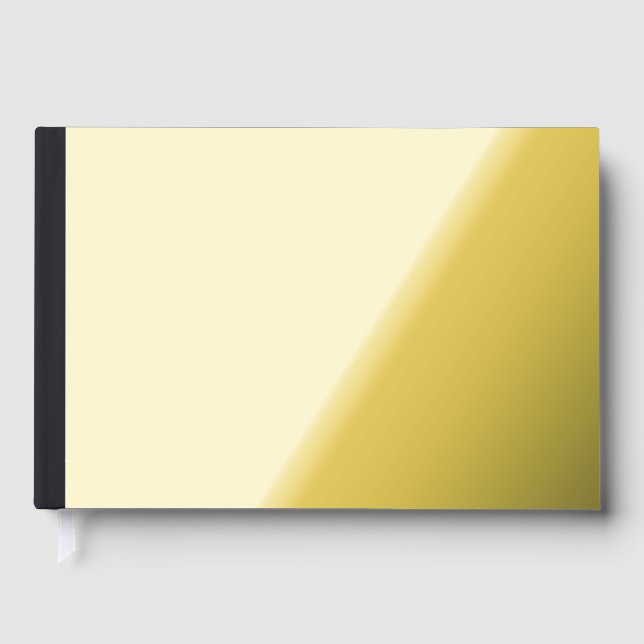 Benutzerdefiniertes schwarzes einfaches Design Fot Gästebuch (Vorderseite)