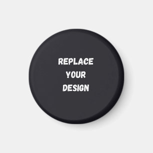 Benutzerdefiniertes schwarzes einfaches Design Fot Magnet