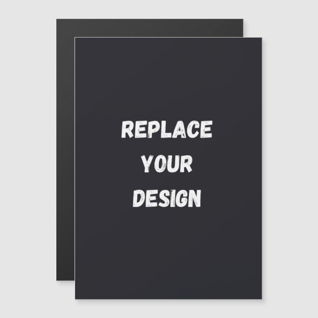 Benutzerdefiniertes schwarzes einfaches Design Fot Magnetkarte (Vorne/Hinten)