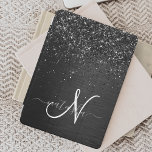 Benutzerdefiniertes Schwarzes Glitzer-Sparkon-Mono iPad Mini Hülle<br><div class="desc">Dieses elegante iPad Cover-Design mit hübschem schwarzglänzenden Glitzer auf schwarz gebürstetem metallischem Hintergrund ist einfach zu personalisieren.</div>