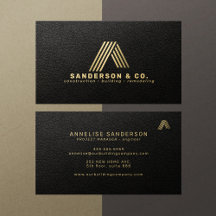 Benutzerdefiniertes schwarzes Gold-Logo-Bauunterne