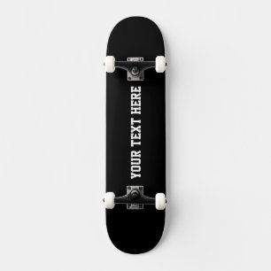 Benutzerdefiniertes Schwarzes Skateboard für Text