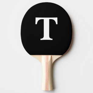 Benutzerdefiniertes schwarzes solides modernes Mon Tischtennis Schläger