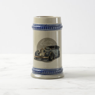 Benutzerdefiniertes Sci-Fi-Retro-Rennwagen Bierglas