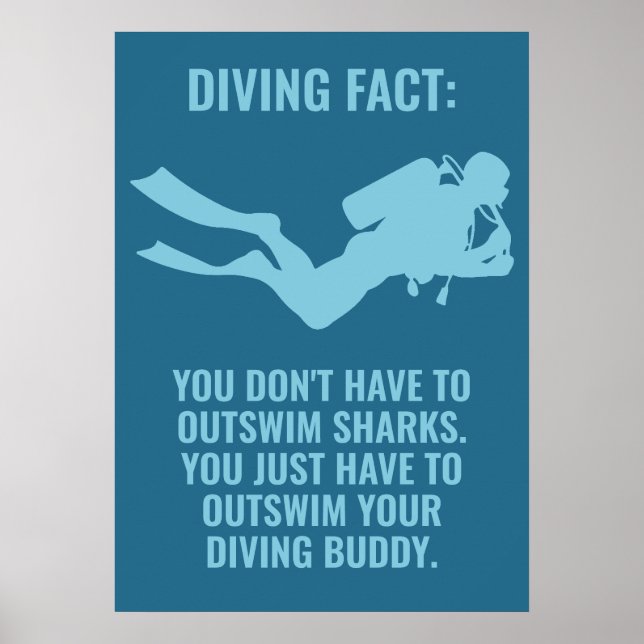 Benutzerdefiniertes Scuba Diving Poster (Vorne)