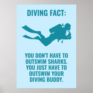 Benutzerdefiniertes Scuba Diving Poster