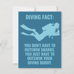 Benutzerdefiniertes Scuba Diving Postkarte