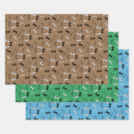 Benutzerdefiniertes Set für Hundedruckpapier Geschenkpapier Set