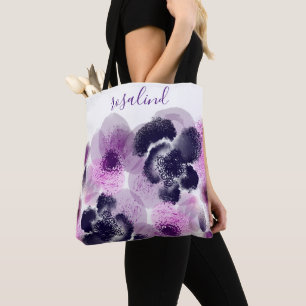 Benutzerdefiniertes Signatur-Monogramm Rosa Floral
