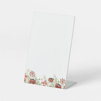 Benutzerdefiniertes Signieren von Burgundy-Wildblu Sockelschild