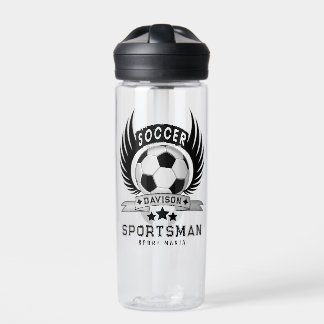 Benutzerdefiniertes Soccer-Sportler-Emblem mit Bal Trinkflasche