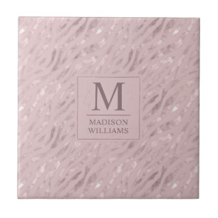 Benutzerdefiniertes Soft Blush Pastell Rosa Gold G Fliese