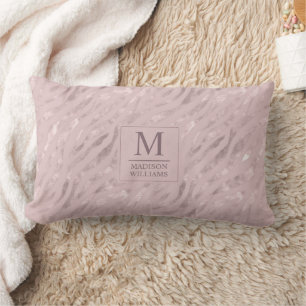 Benutzerdefiniertes Soft Blush Pastell Rosa Gold G Lendenkissen