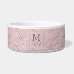 Benutzerdefiniertes Soft Blush Pastell Rosa Gold G Napf