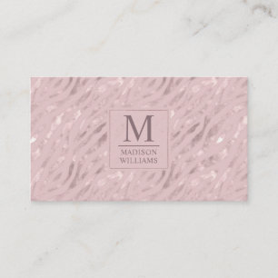 Benutzerdefiniertes Soft Blush Pastell Rosa Gold G Visitenkarte