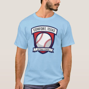 Benutzerdefiniertes Softball-Baseball-Logo T-Shirt
