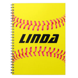 Benutzerdefiniertes Softball-Notebook Notizblock