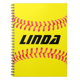 Benutzerdefiniertes Softball-Notebook Notizblock