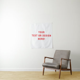 Benutzerdefiniertes Solid-White-Tapestry - Persona Wandteppich