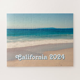 Benutzerdefiniertes Souvenir-Foto Ozeanblau Strand Puzzle