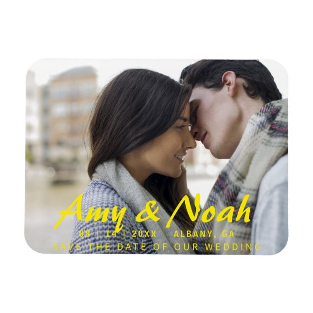 Benutzerdefiniertes Speichern des Datumsfelds - Fo Magnet (Horizontal)