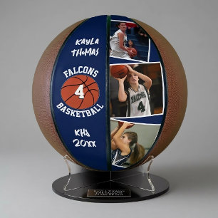 Benutzerdefiniertes Spielerfoto, Nummer und Team N Basketball