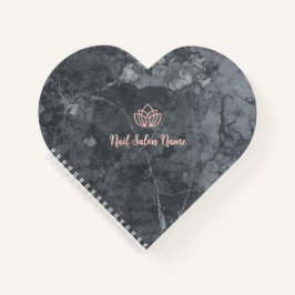 Benutzerdefiniertes Spiralnotizbuch mit Herz für N Notizbuch