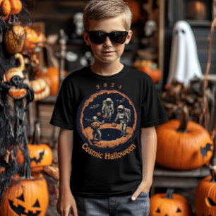 Benutzerdefiniertes Spooky kosmisches Halloween 20 T-Shirt