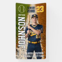Benutzerdefiniertes Sportfoto eines Senior-Basebal