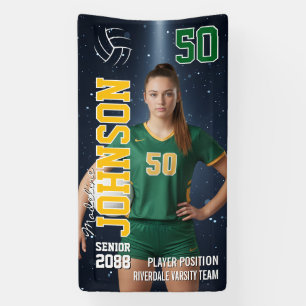 Benutzerdefiniertes Sportfoto für einen Volleyball Banner