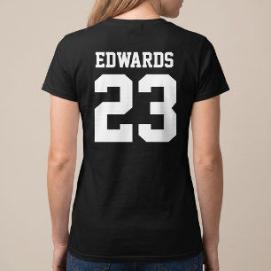 Benutzerdefiniertes Sportnummern-T-Shirt mit Namen T-Shirt