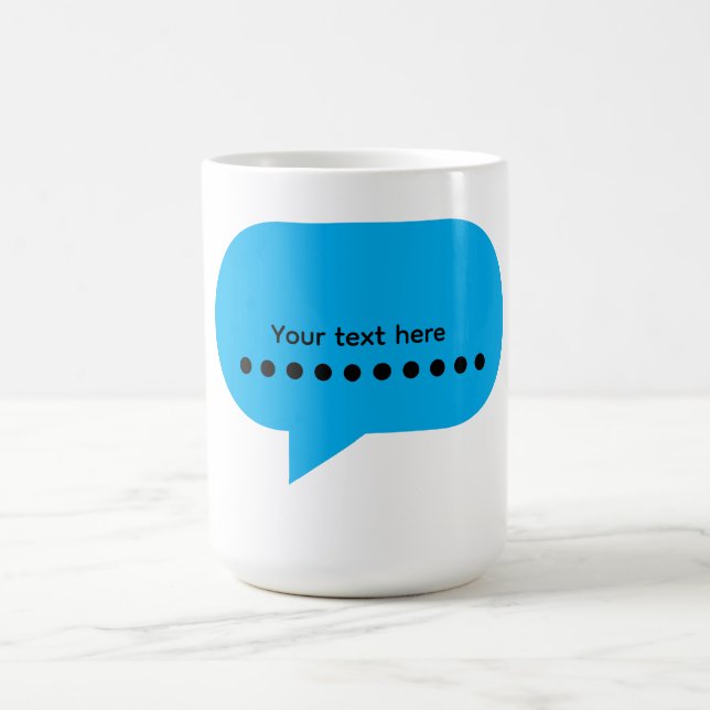 Benutzerdefiniertes Sprechblasendesign – Personali Kaffeetasse (Mittel)