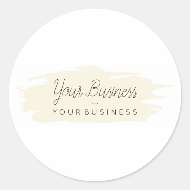 Benutzerdefiniertes Standardlogo für Markenbezeich Runder Aufkleber (Vorderseite)