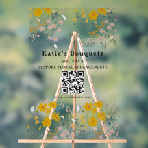 Benutzerdefiniertes Stehendes Stand-Schild Blumenm