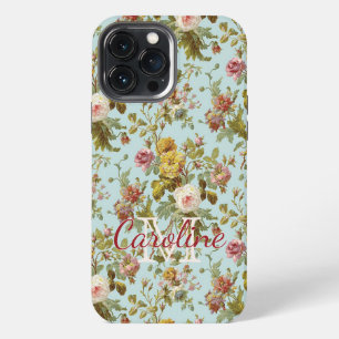Benutzerdefiniertes stilvolles chic rosa Rosenblum iPhone 13 Pro Max Hülle