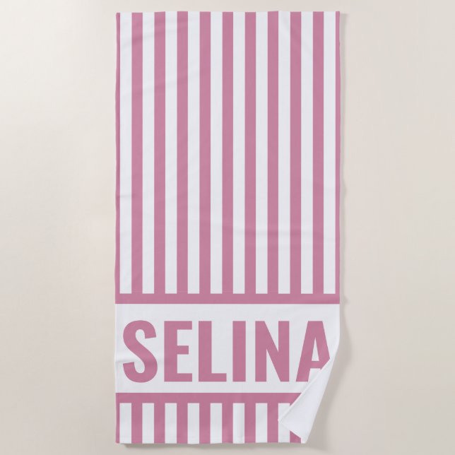 Benutzerdefiniertes Strandtuch mit Monogramm von S (Vorderseite)