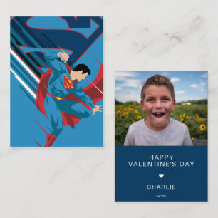 Benutzerdefiniertes Superman-Foto-Valentinstag Mitteilungskarte