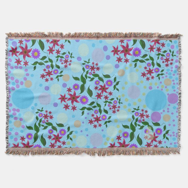 Benutzerdefiniertes süßes Kidcore-Konfetti-Blumen- Decke (Vorderseite)