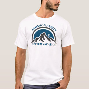 Benutzerdefiniertes T-Shirt für den Familien-Winte