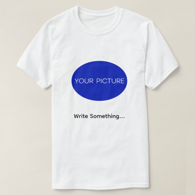 Benutzerdefiniertes T-Shirt mit Foto & Text (Design vorne)