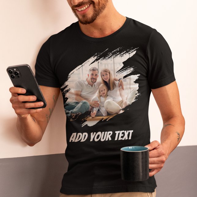 Benutzerdefiniertes T-Shirt mit Foto und Text (Von Creator hochgeladen)