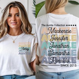 Benutzerdefiniertes Tante-Shirt, Retro-Aunt-T-Shir T-Shirt