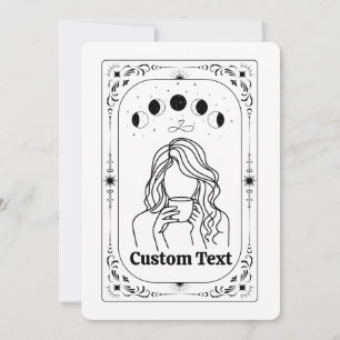 Benutzerdefiniertes Tarot Astrologie Glück Magisch Einladung