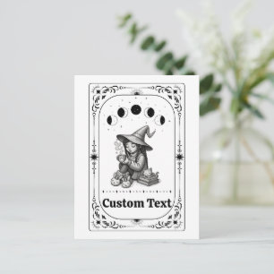 Benutzerdefiniertes Tarot Astrologie Magisches Whi Postkarte