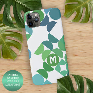 Benutzerdefiniertes Teal Blau Shamrock Grün Retro iPhone 16 Pro Max Hülle