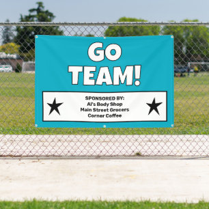 Benutzerdefiniertes Teal-Team-Banner Banner