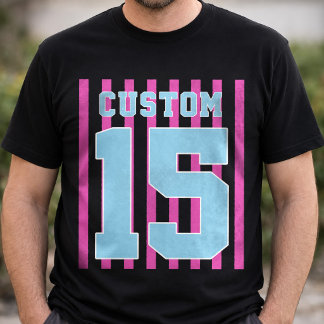 Benutzerdefiniertes Team Name und Nummer Jersey Sp T-Shirt