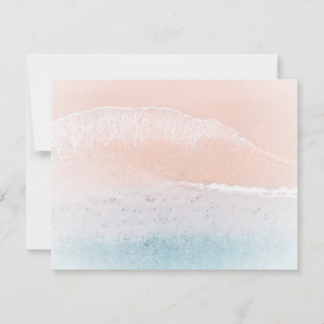 Benutzerdefiniertes Template für Naturstrand und M Mitteilungskarte (Vorderseite)