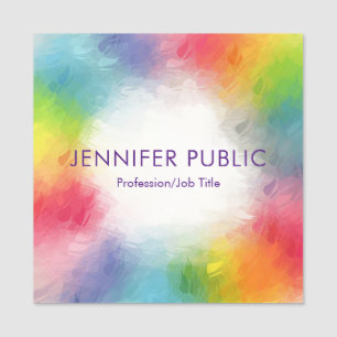 Benutzerdefiniertes Template Moderne Elegante Farb Namensschild